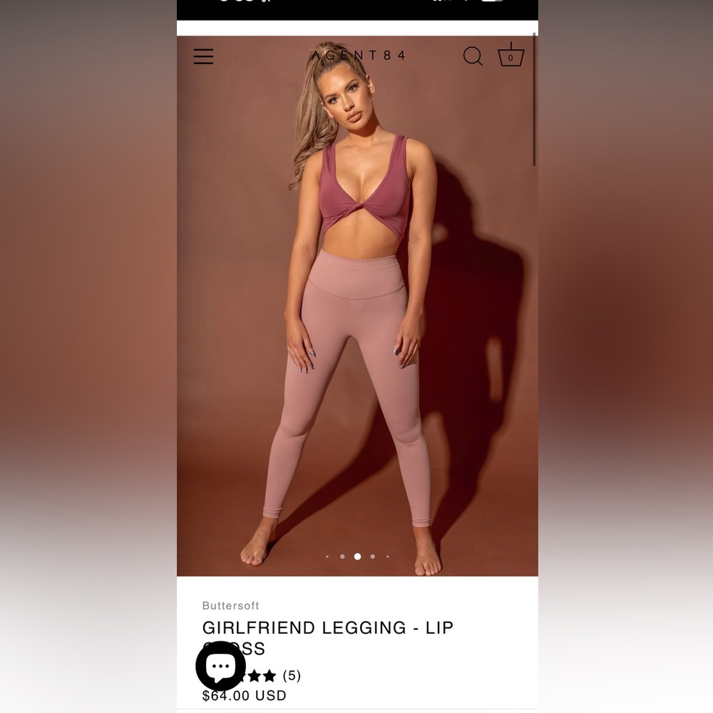 Agent84 Girlfriend Legging in Lip Smack - size Small